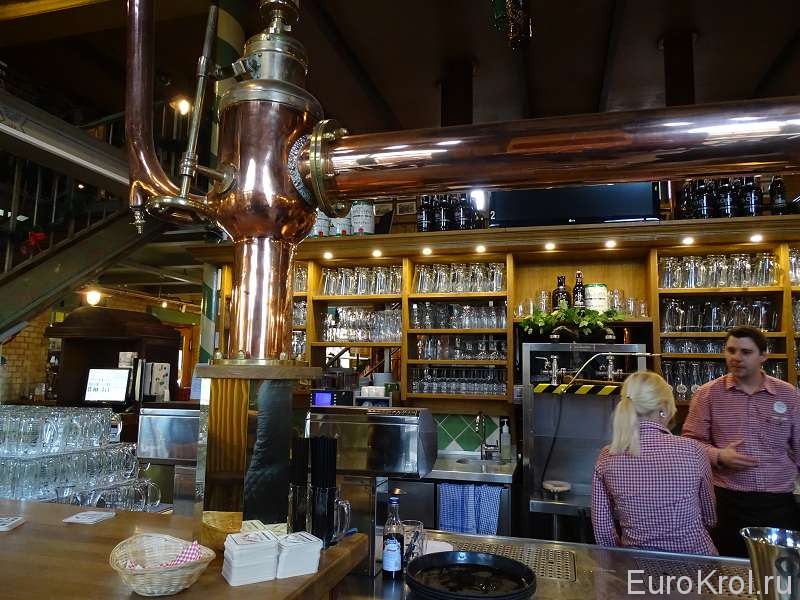 Внутри немецкой пивоварни